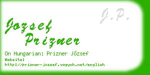 jozsef prizner business card